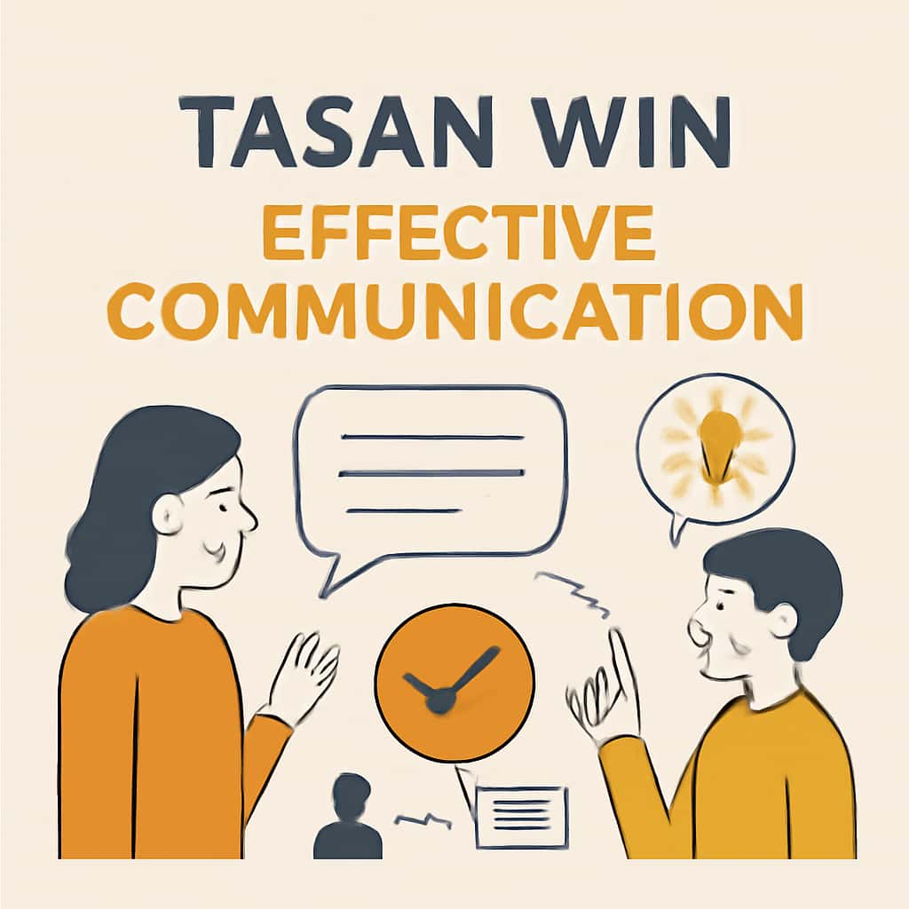Diagram illustrating communication channels within Tasan Win.