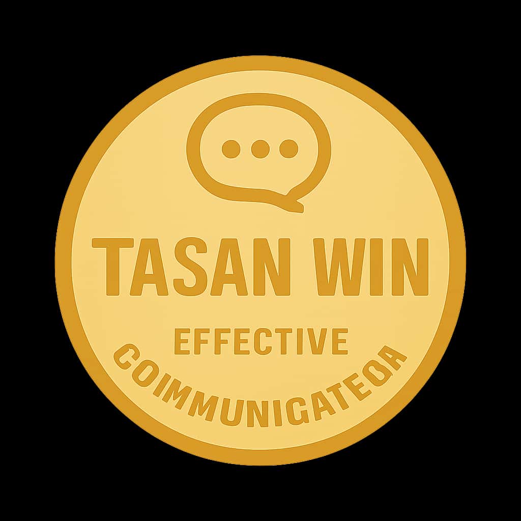 Badge representing Effective Tasan Win Communication.