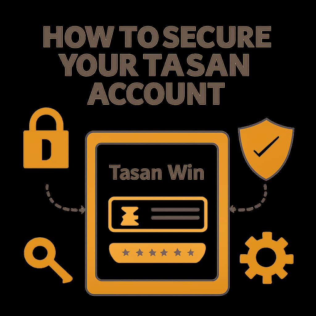 An educational diagram outlining the strategies for account security on Tasan Win.