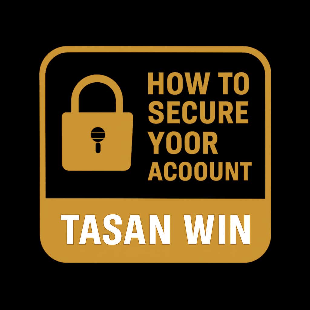 A badge symbolizing guidance on securing a Tasan Win account.