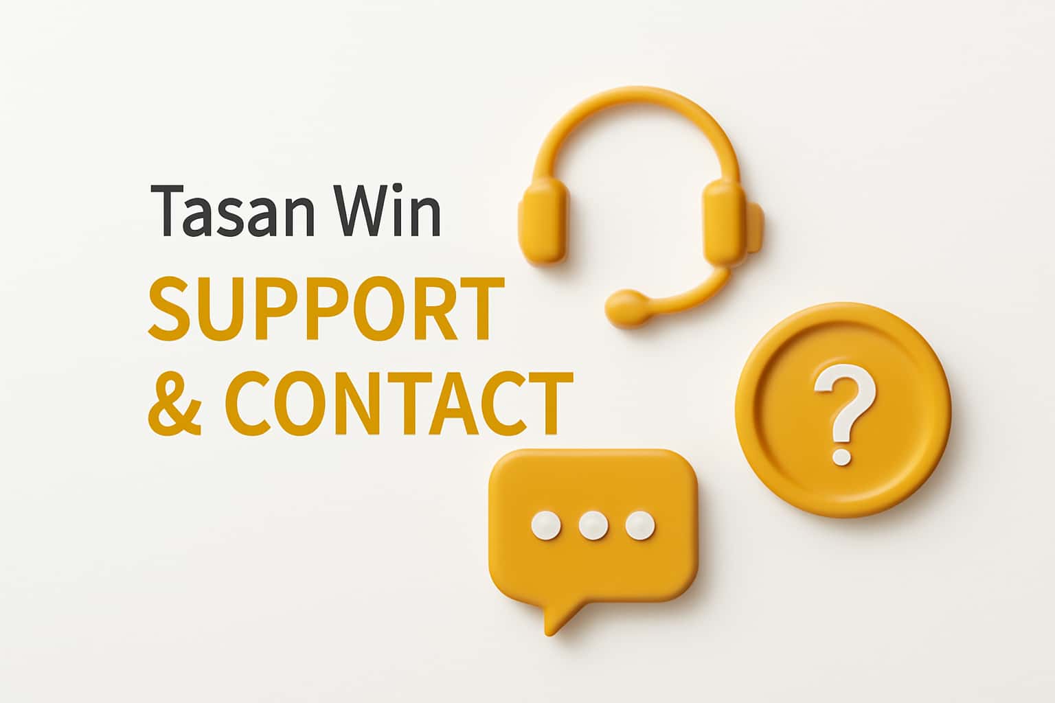 Tasan Win Support & Contact Interface