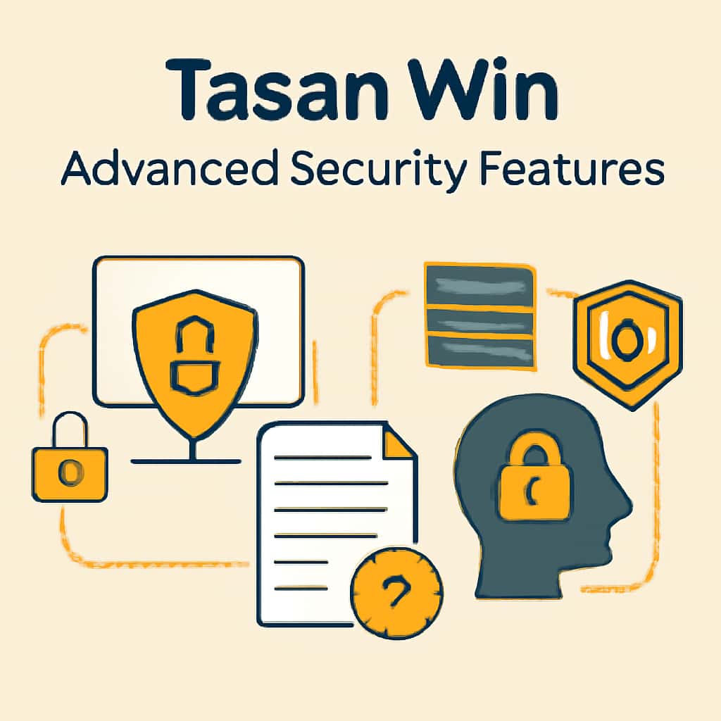 An educational diagram illustrating Tasan Win Advanced Security Features.