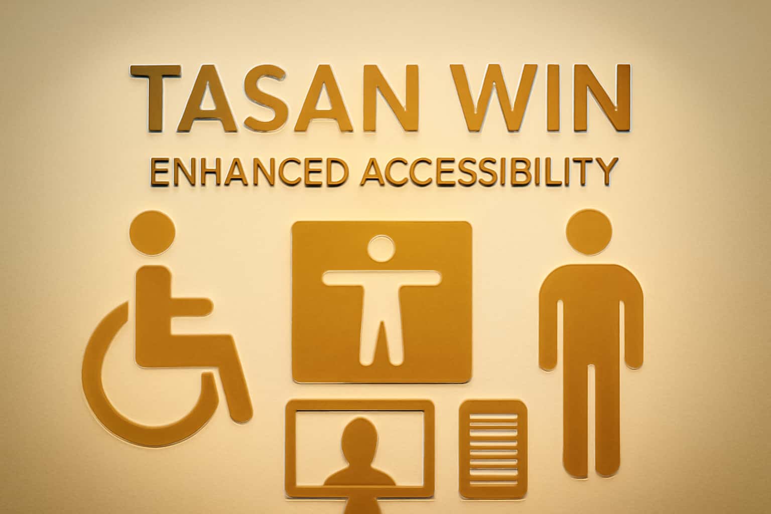 A comprehensive visual representation of Tasan Win Enhanced Accessibility features, showcasing its focus on user inclusivity.