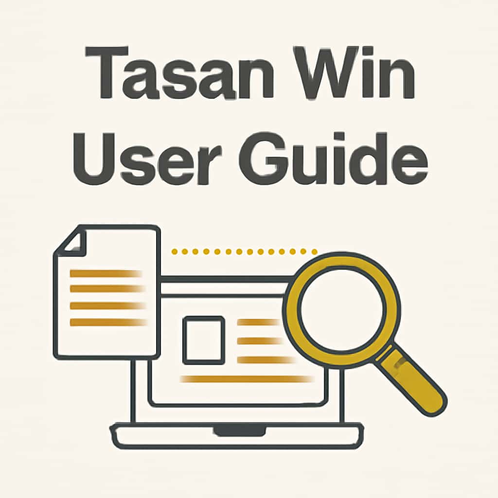 An educational diagram explaining Tasan Win User Guide.